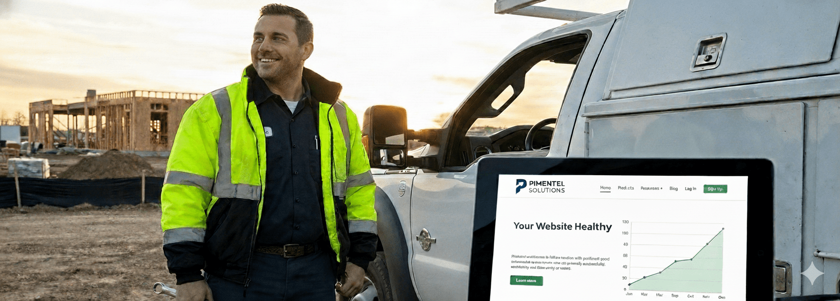 Mobile mechanic on job site in Manteca, CA.